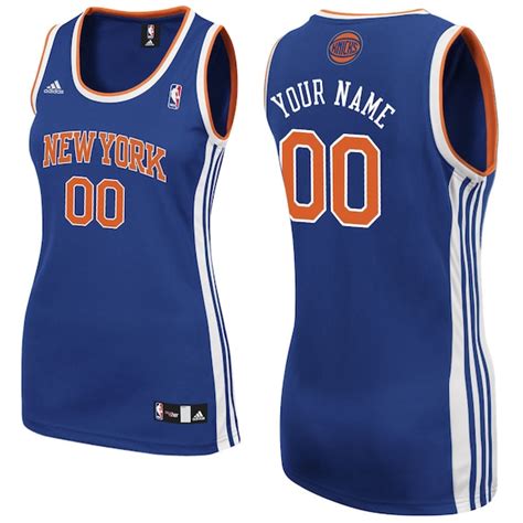 adidas New York Knicks Women's Custom Replica Road Jersey 